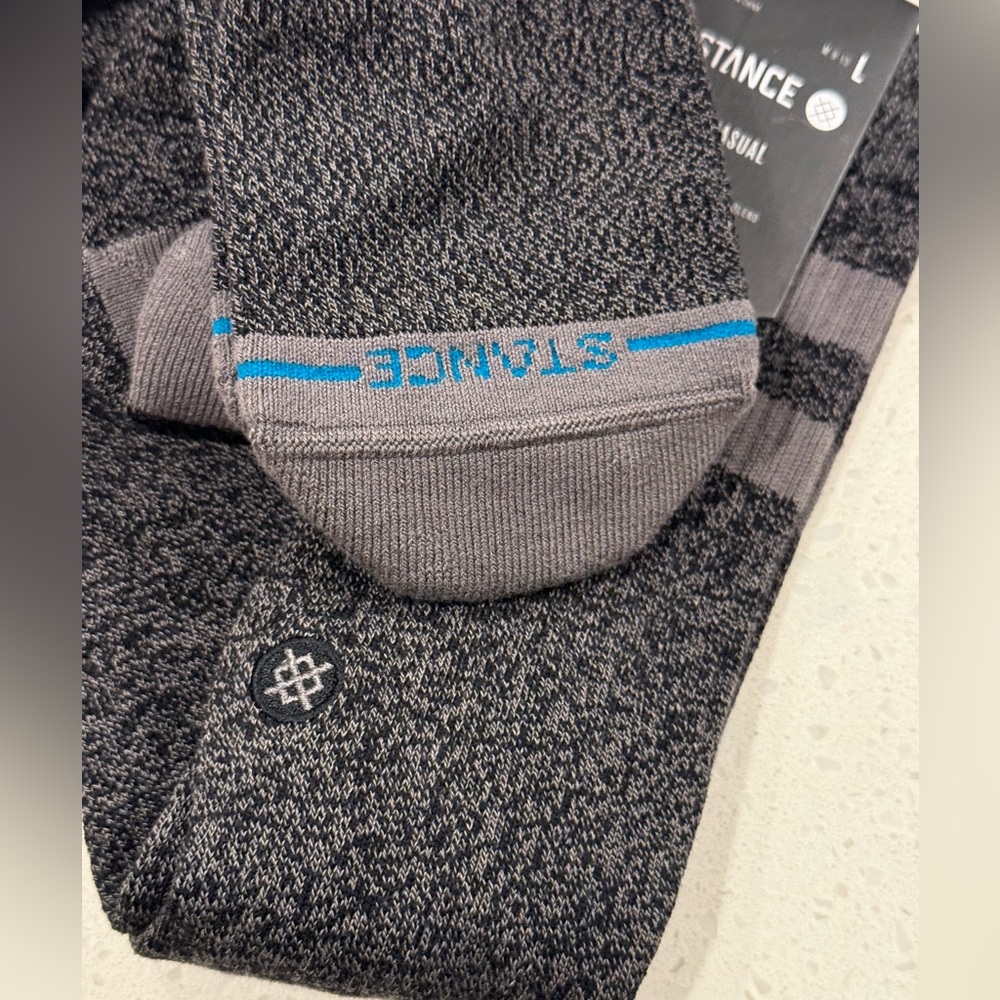 Stance Charcoal and Light Gray Crew Socks 2 Packs - Picture 4 of 5